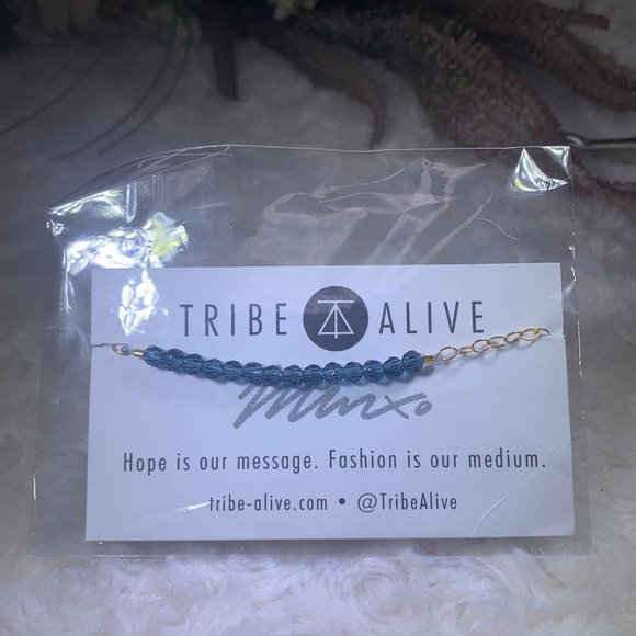 Tribe Alive Blue Stone Bracelet NWT - Picture 3 of 4